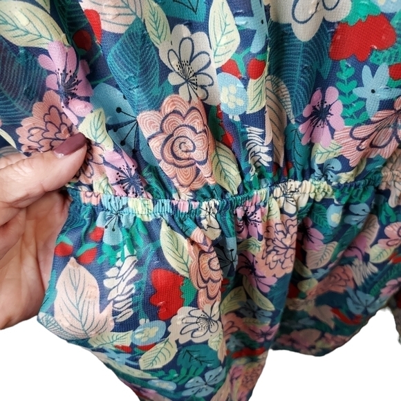 Matilda Jane Kookaburra large l/s boho floral lace peasant top - Picture 4 of 10